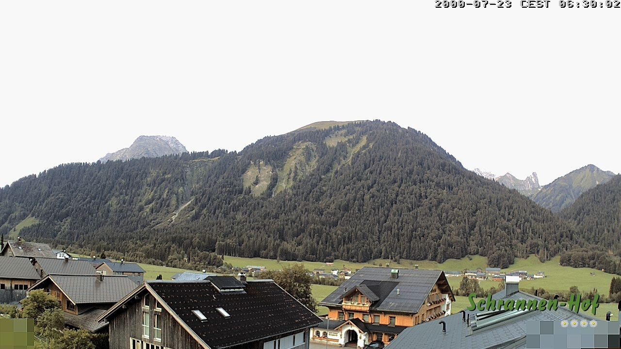 Archiv Foto Webcam Schrannen-Hof: Blick zum Zitterklapfen