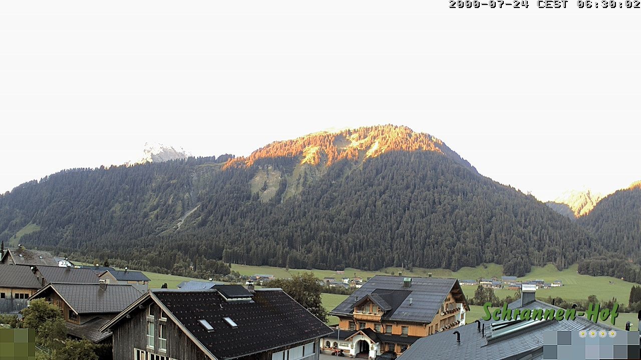 Archiv Foto Webcam Schrannen-Hof: Blick zum Zitterklapfen