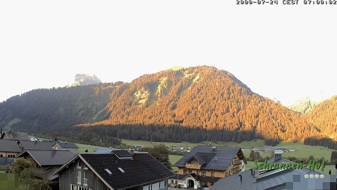 Archiv Foto Webcam Schrannen-Hof: Blick zum Zitterklapfen