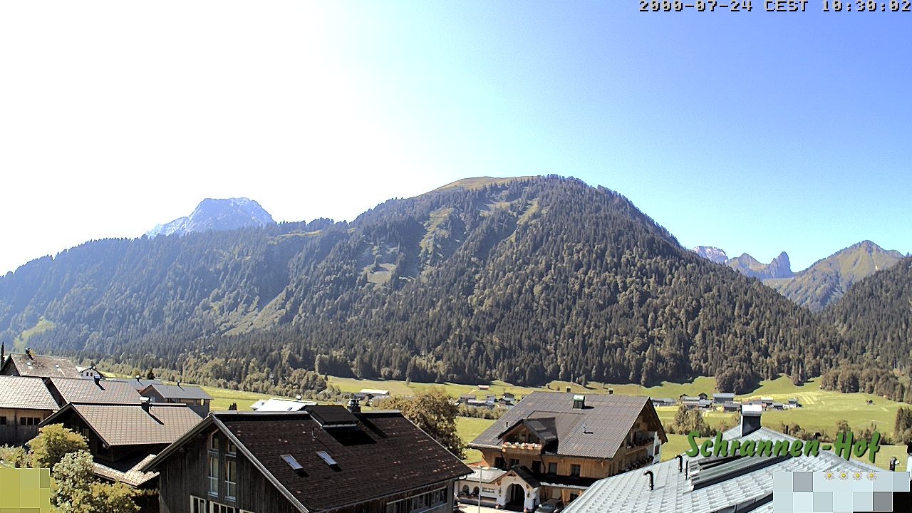 Archiv Foto Webcam Schrannen-Hof: Blick zum Zitterklapfen