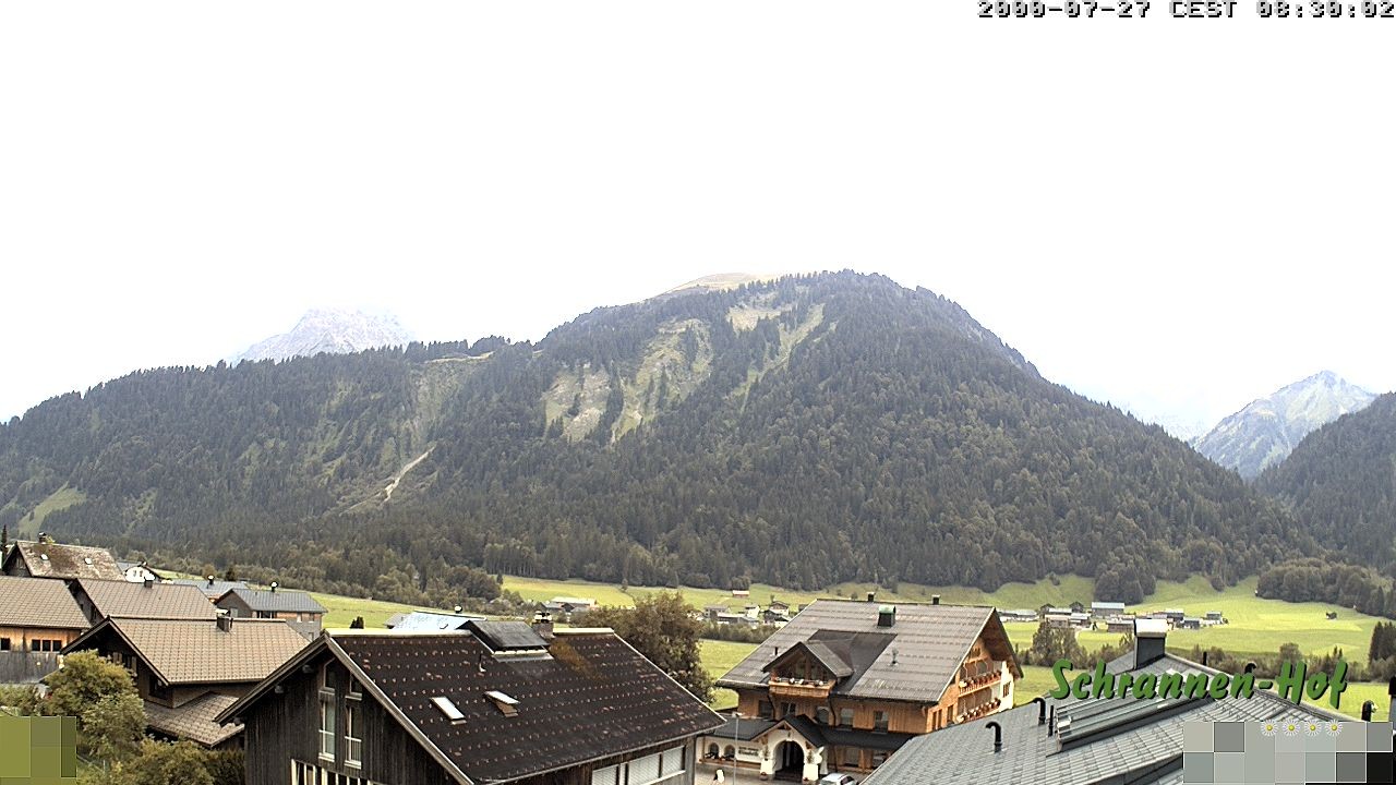 Archiv Foto Webcam Schrannen-Hof: Blick zum Zitterklapfen