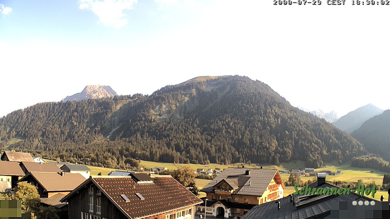 Archived image Webcam Schoppernau: Mt. Zitterklapfen