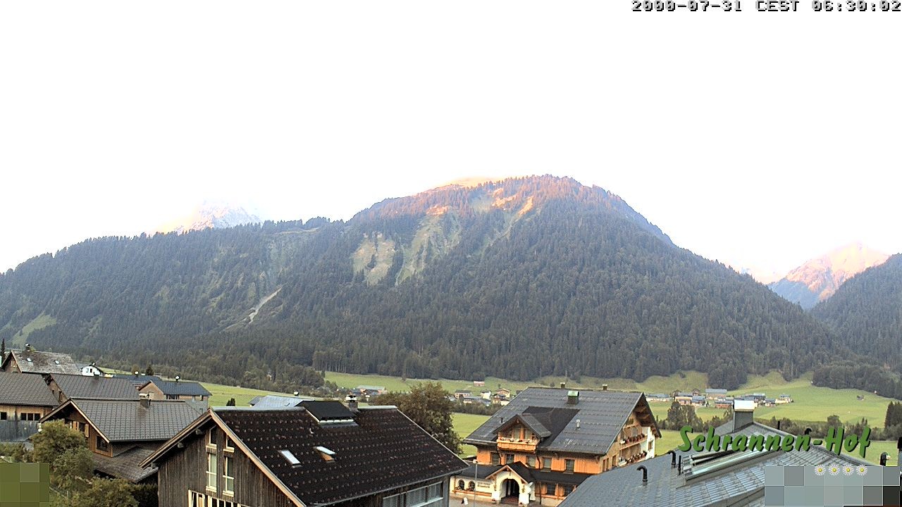 Archiv Foto Webcam Schrannen-Hof: Blick zum Zitterklapfen