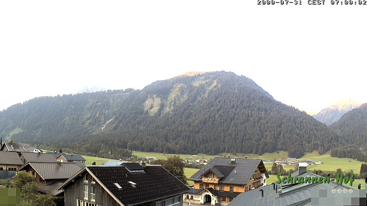 Archiv Foto Webcam Schrannen-Hof: Blick zum Zitterklapfen