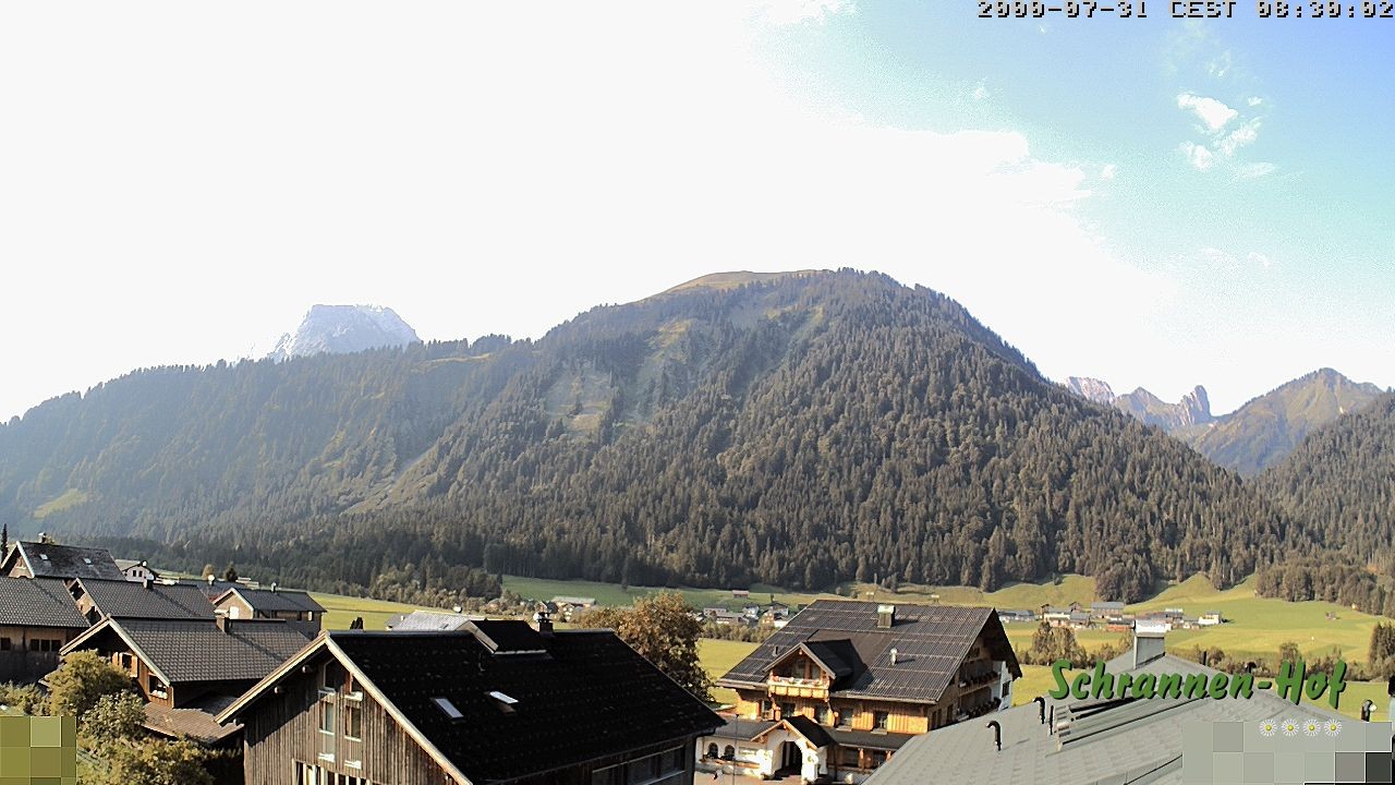 Archiv Foto Webcam Schrannen-Hof: Blick zum Zitterklapfen