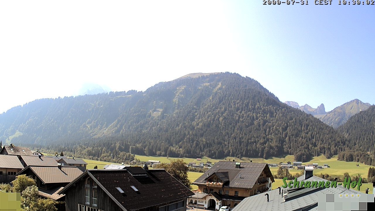 Archiv Foto Webcam Schrannen-Hof: Blick zum Zitterklapfen