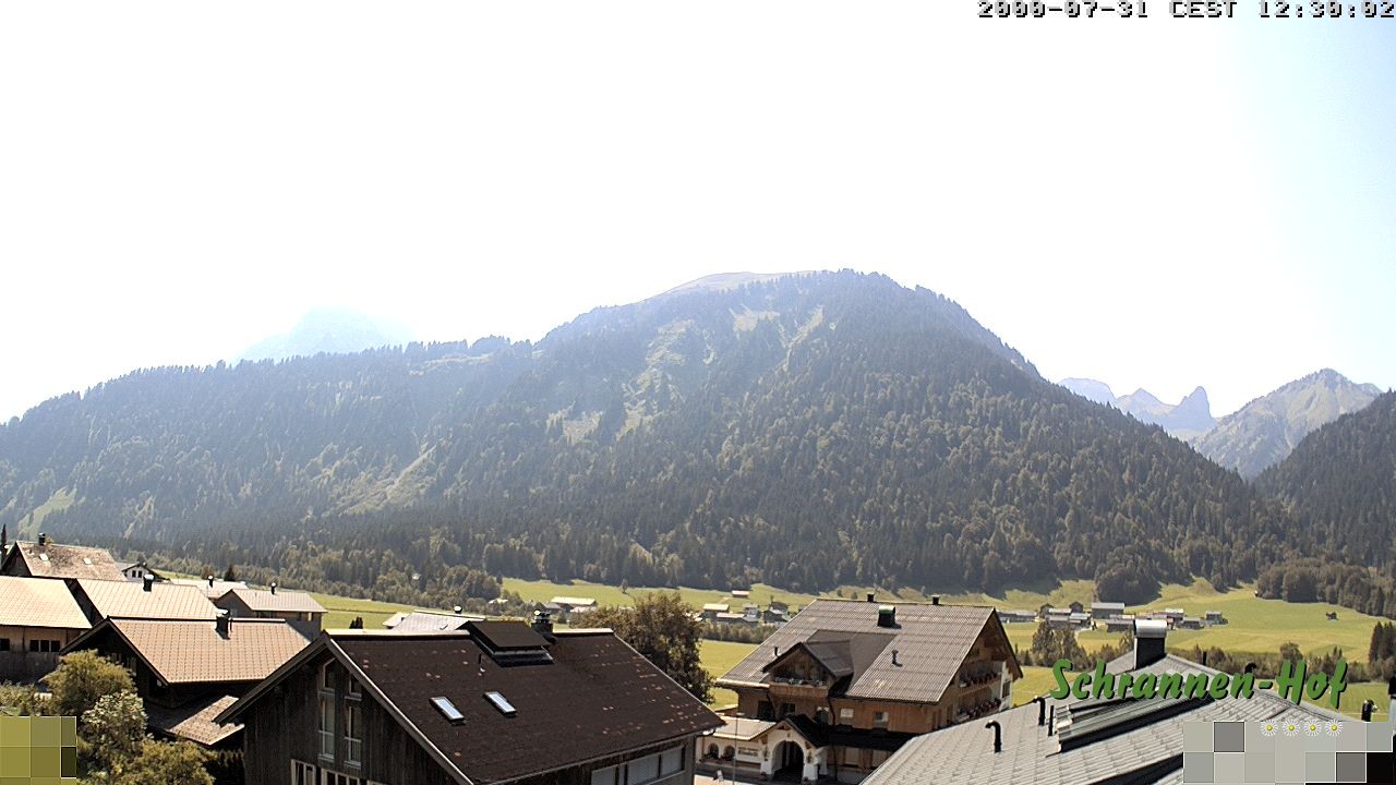 Archiv Foto Webcam Schrannen-Hof: Blick zum Zitterklapfen