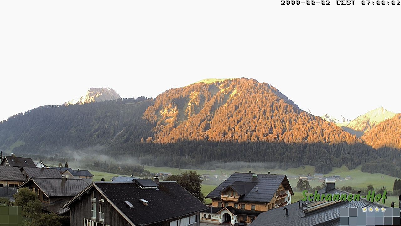 Archiv Foto Webcam Schrannen-Hof: Blick zum Zitterklapfen