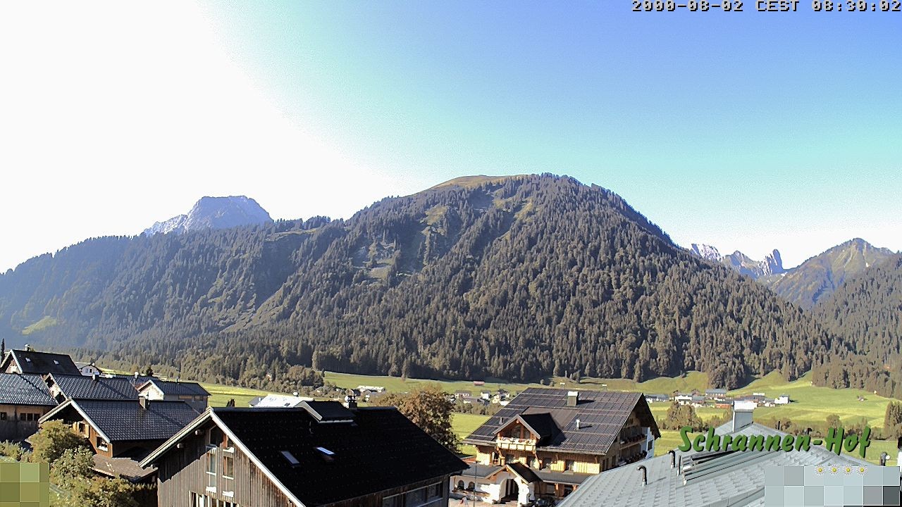 Archiv Foto Webcam Schrannen-Hof: Blick zum Zitterklapfen
