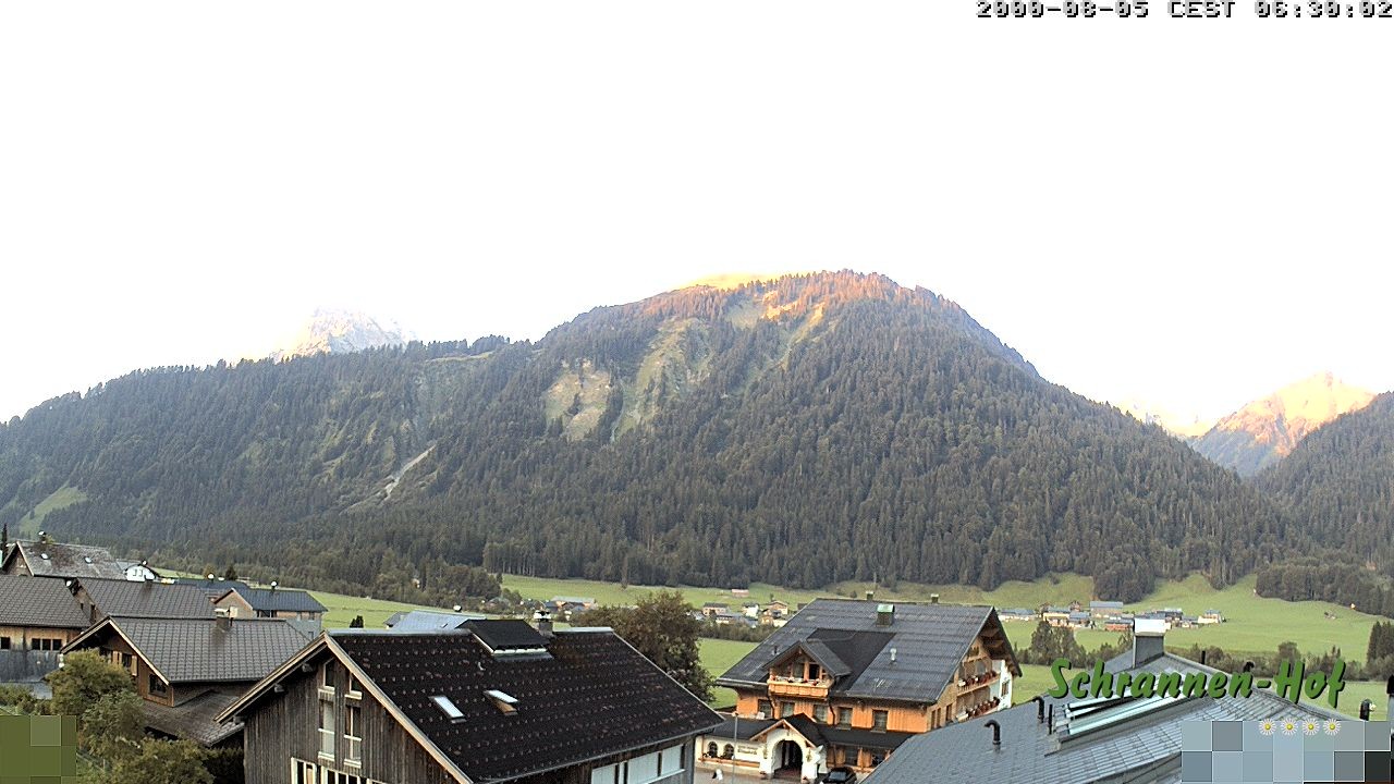 Archiv Foto Webcam Schrannen-Hof: Blick zum Zitterklapfen