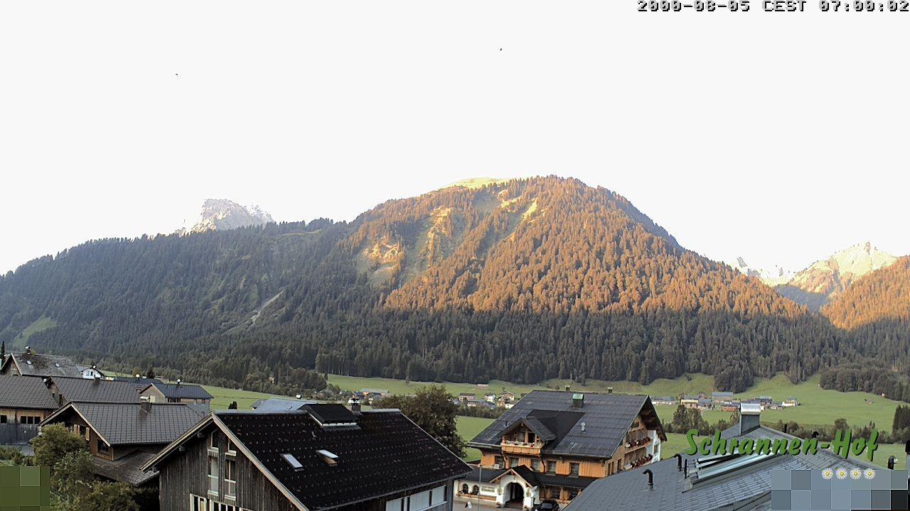 Archiv Foto Webcam Schrannen-Hof: Blick zum Zitterklapfen