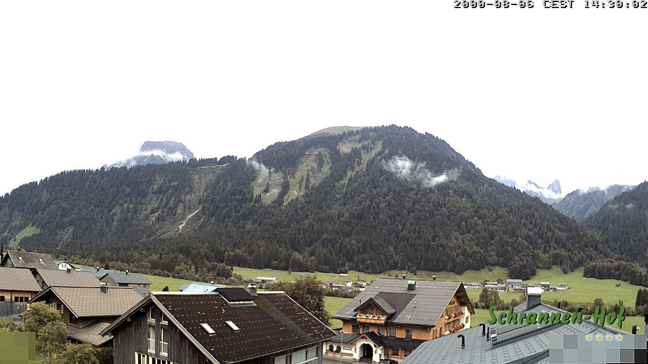 Archiv Foto Webcam Schrannen-Hof: Blick zum Zitterklapfen