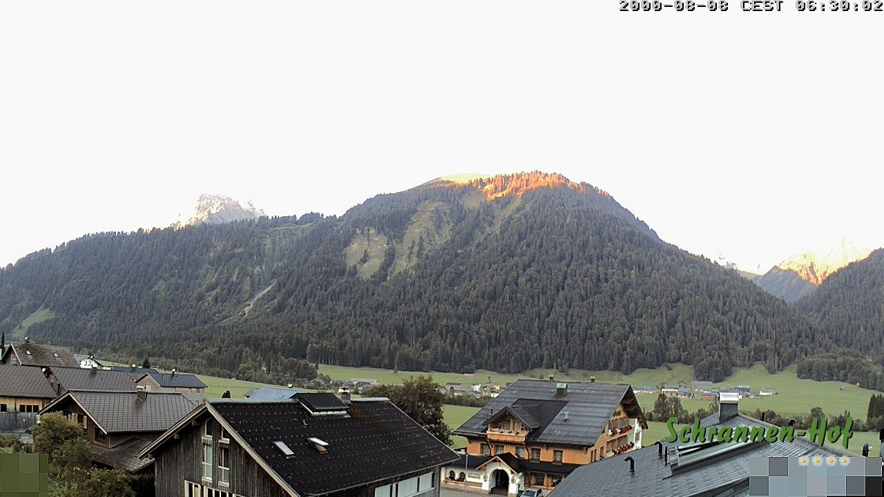 Archiv Foto Webcam Schrannen-Hof: Blick zum Zitterklapfen