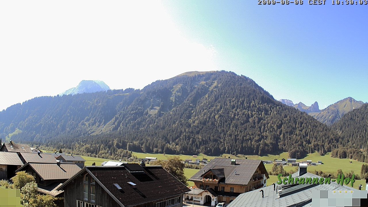 Archiv Foto Webcam Schrannen-Hof: Blick zum Zitterklapfen