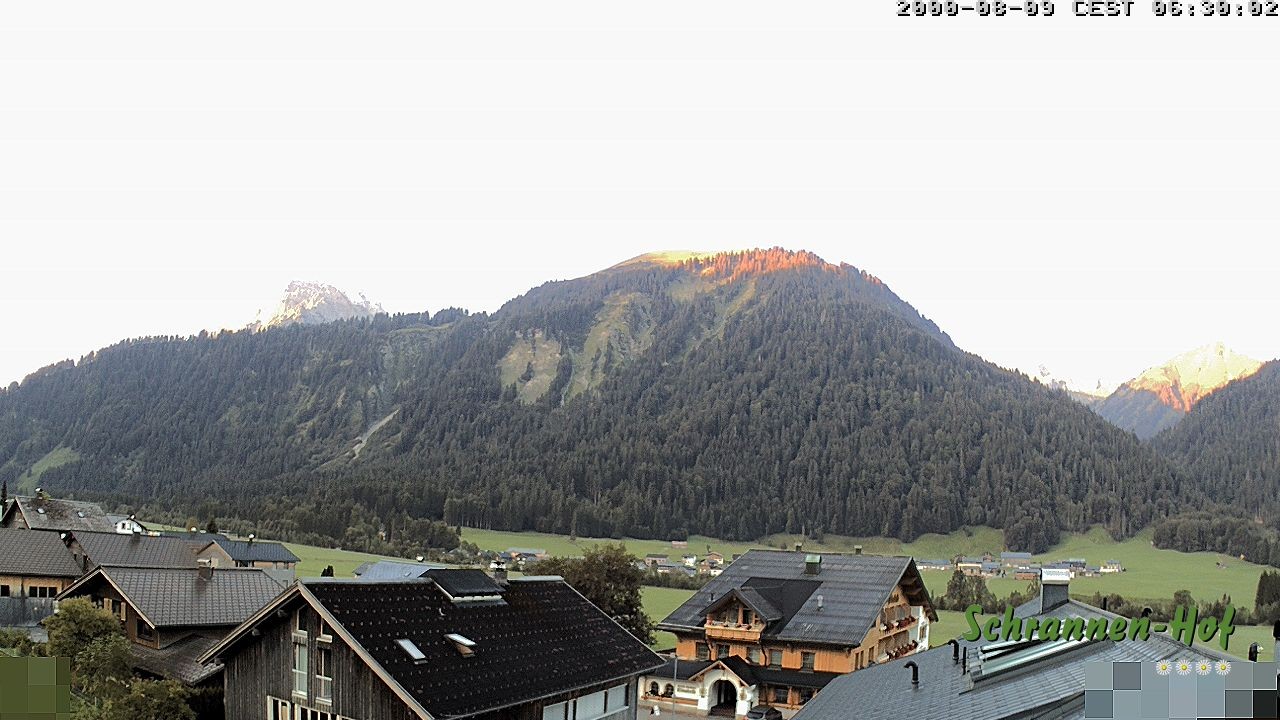 Archiv Foto Webcam Schrannen-Hof: Blick zum Zitterklapfen