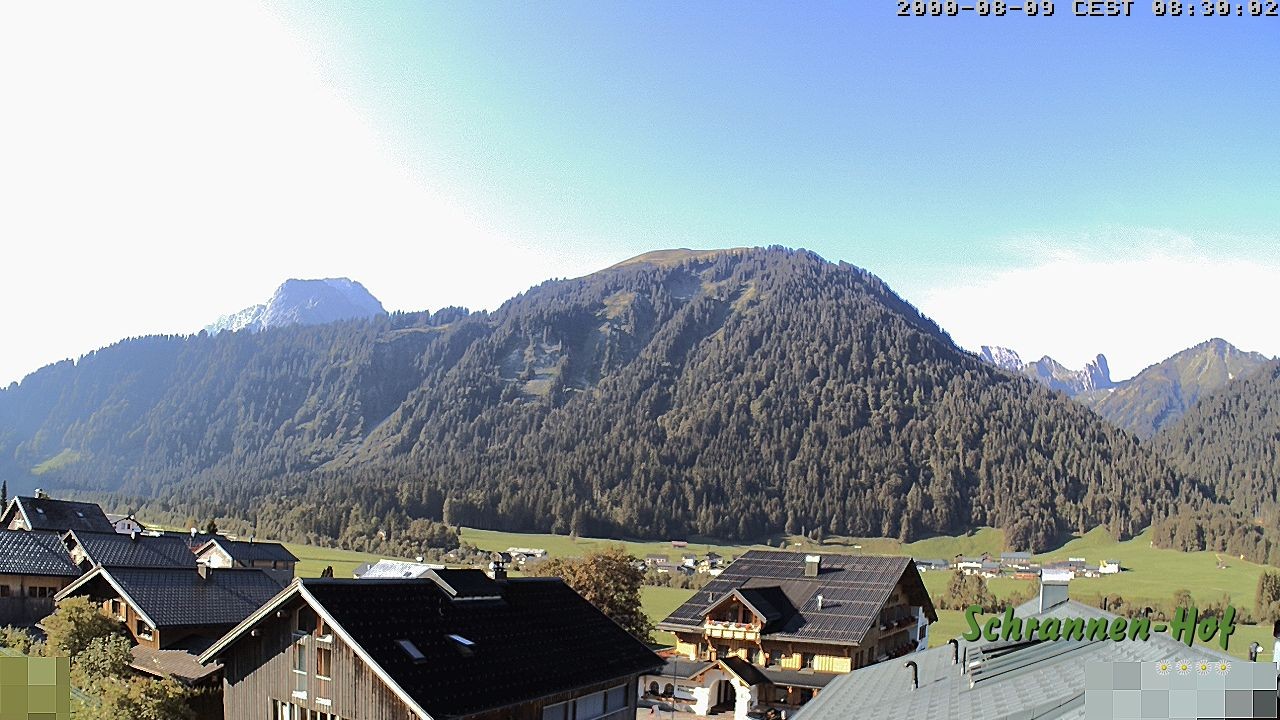 Archiv Foto Webcam Schrannen-Hof: Blick zum Zitterklapfen