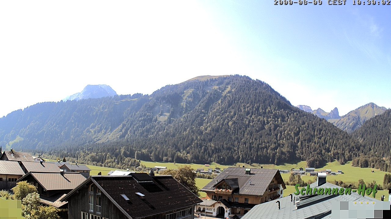 Archiv Foto Webcam Schrannen-Hof: Blick zum Zitterklapfen