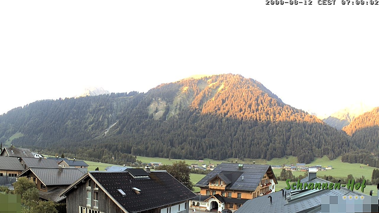 Archiv Foto Webcam Schrannen-Hof: Blick zum Zitterklapfen