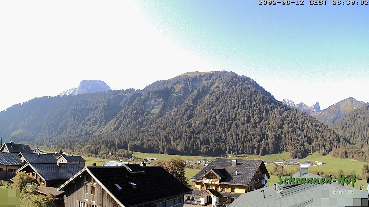 Archiv Foto Webcam Schrannen-Hof: Blick zum Zitterklapfen