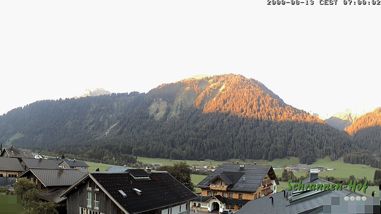 Archiv Foto Webcam Schrannen-Hof: Blick zum Zitterklapfen