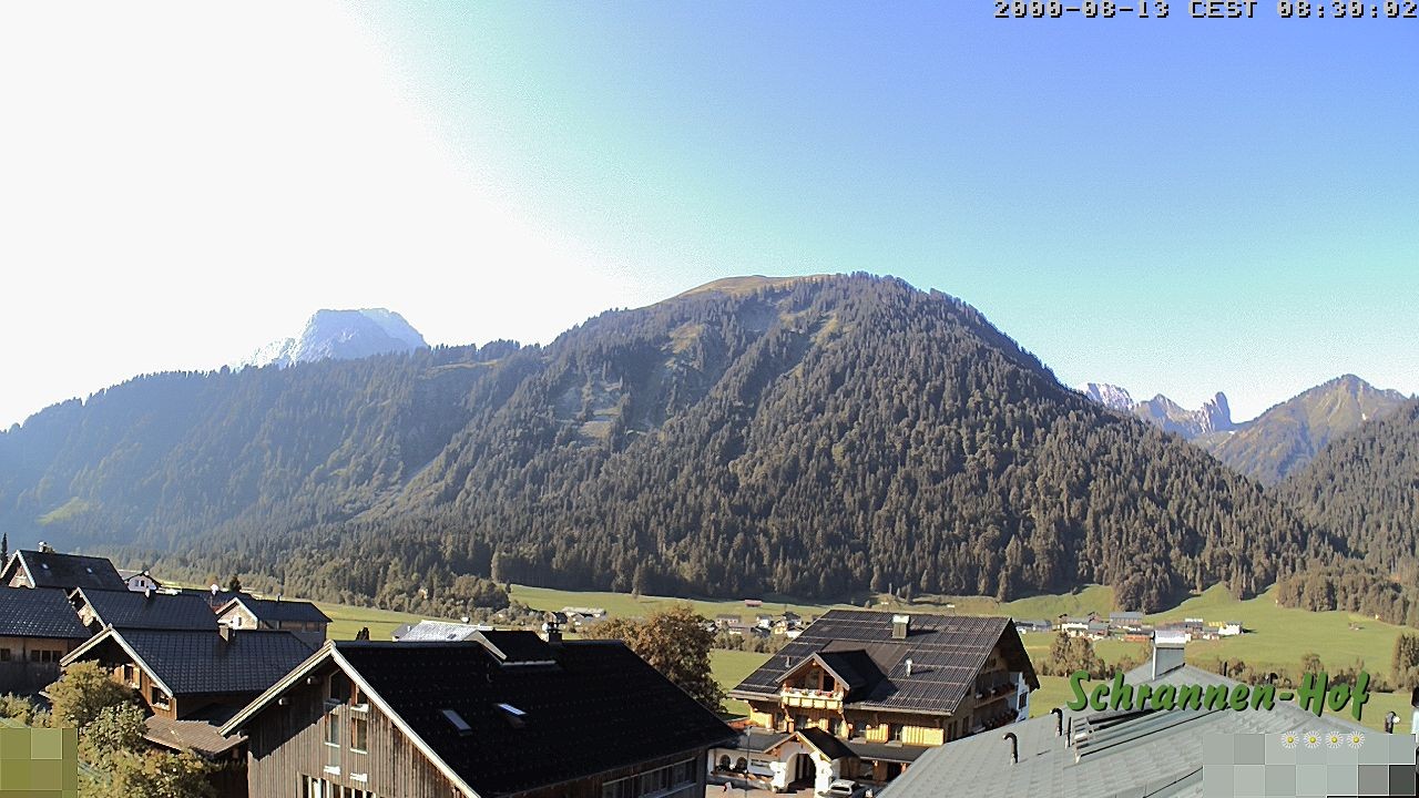Archiv Foto Webcam Schrannen-Hof: Blick zum Zitterklapfen