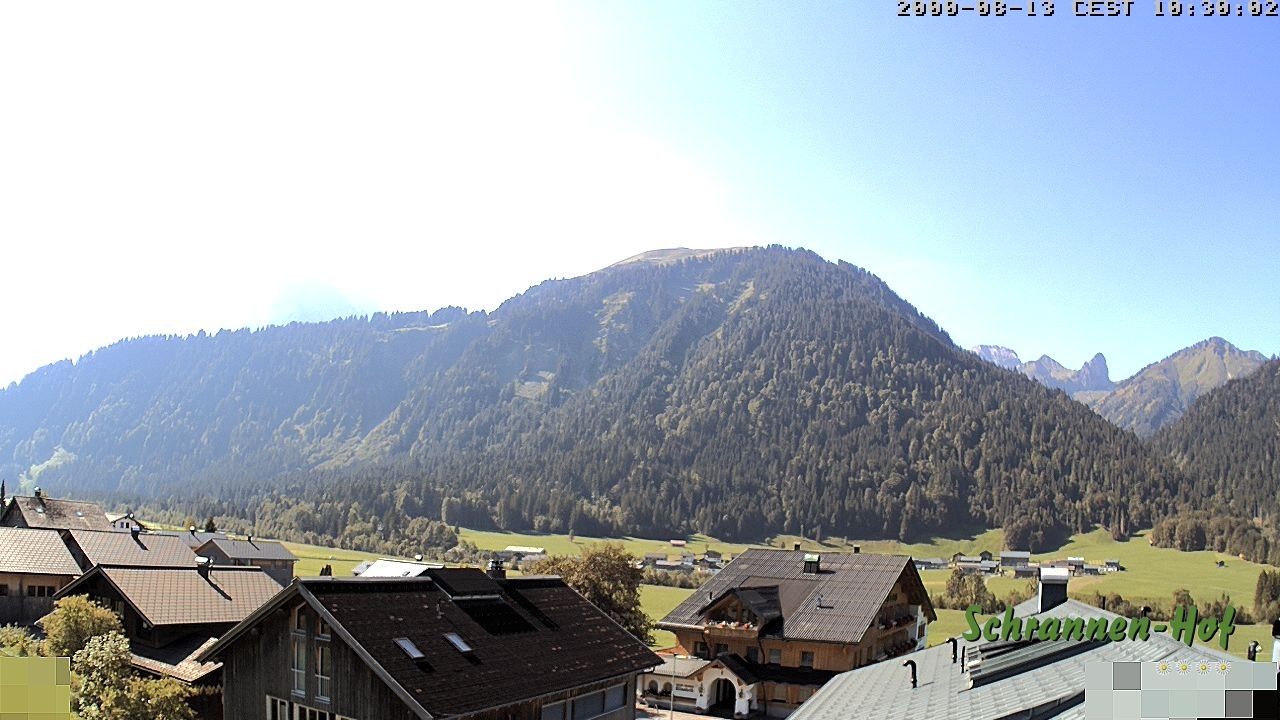 Archiv Foto Webcam Schrannen-Hof: Blick zum Zitterklapfen