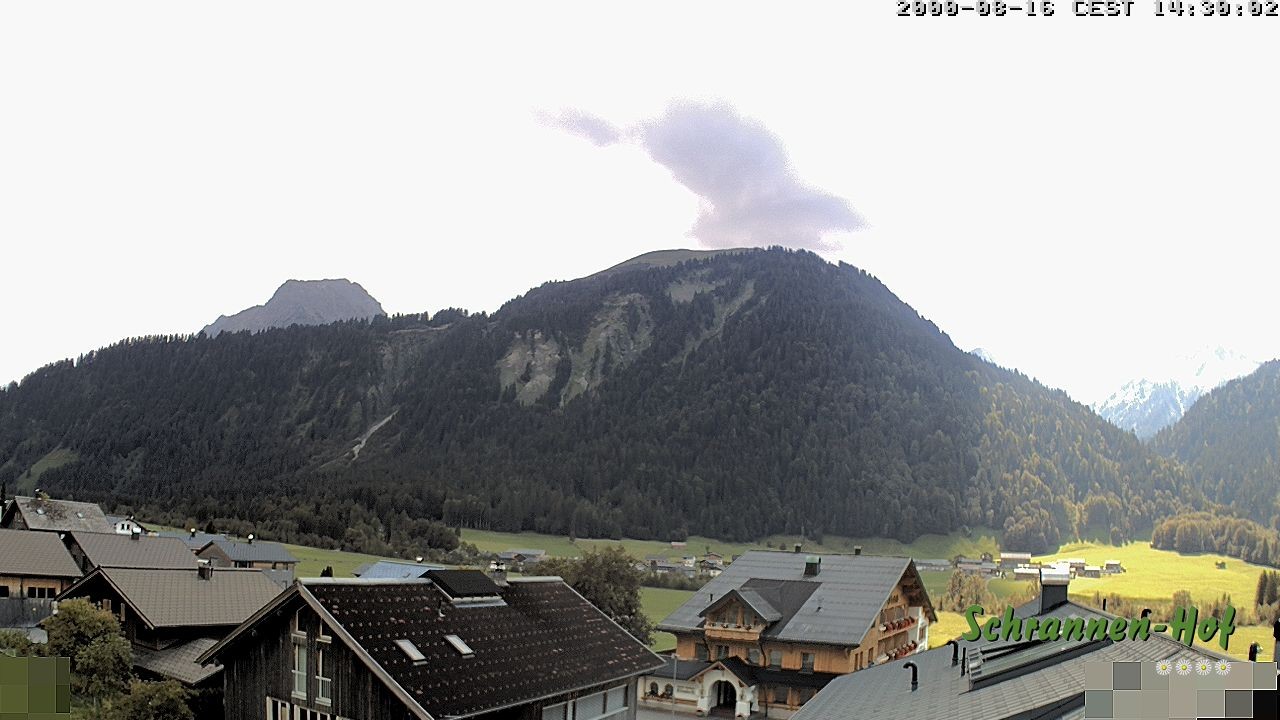 Archiv Foto Webcam Schrannen-Hof: Blick zum Zitterklapfen