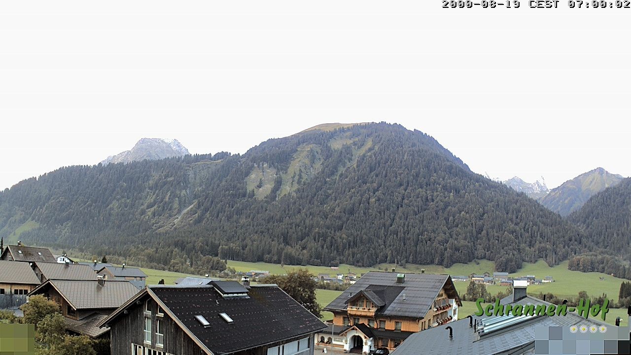 Archiv Foto Webcam Schrannen-Hof: Blick zum Zitterklapfen