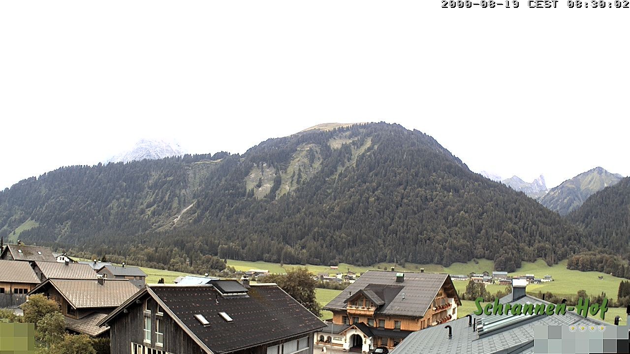 Archiv Foto Webcam Schrannen-Hof: Blick zum Zitterklapfen