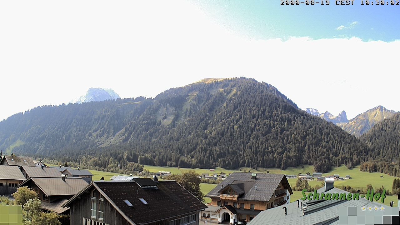 Archiv Foto Webcam Schrannen-Hof: Blick zum Zitterklapfen