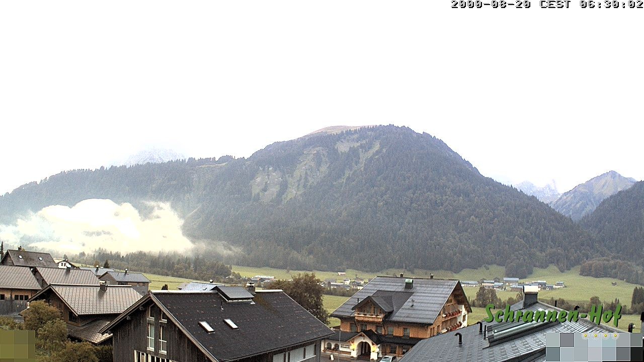 Archiv Foto Webcam Schrannen-Hof: Blick zum Zitterklapfen