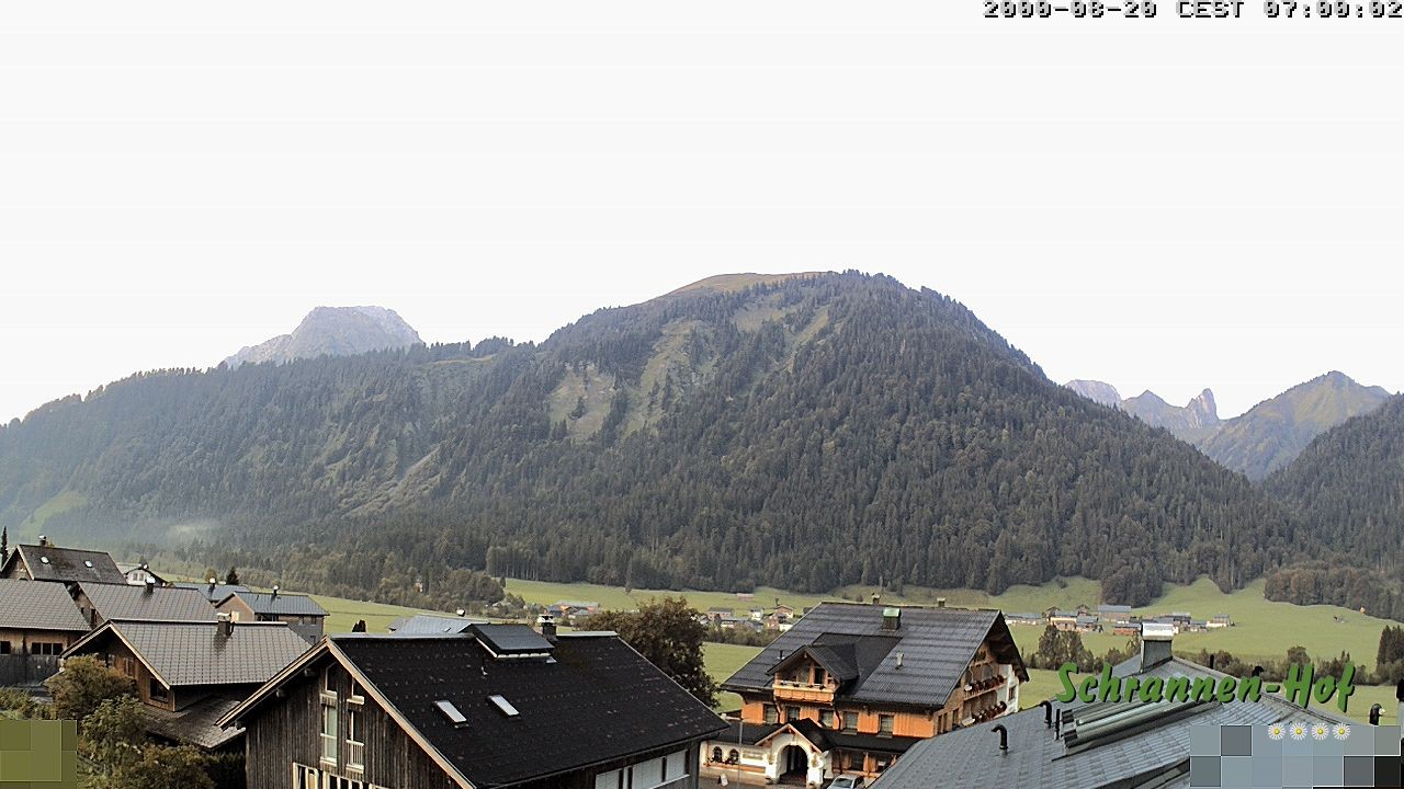 Archiv Foto Webcam Schrannen-Hof: Blick zum Zitterklapfen