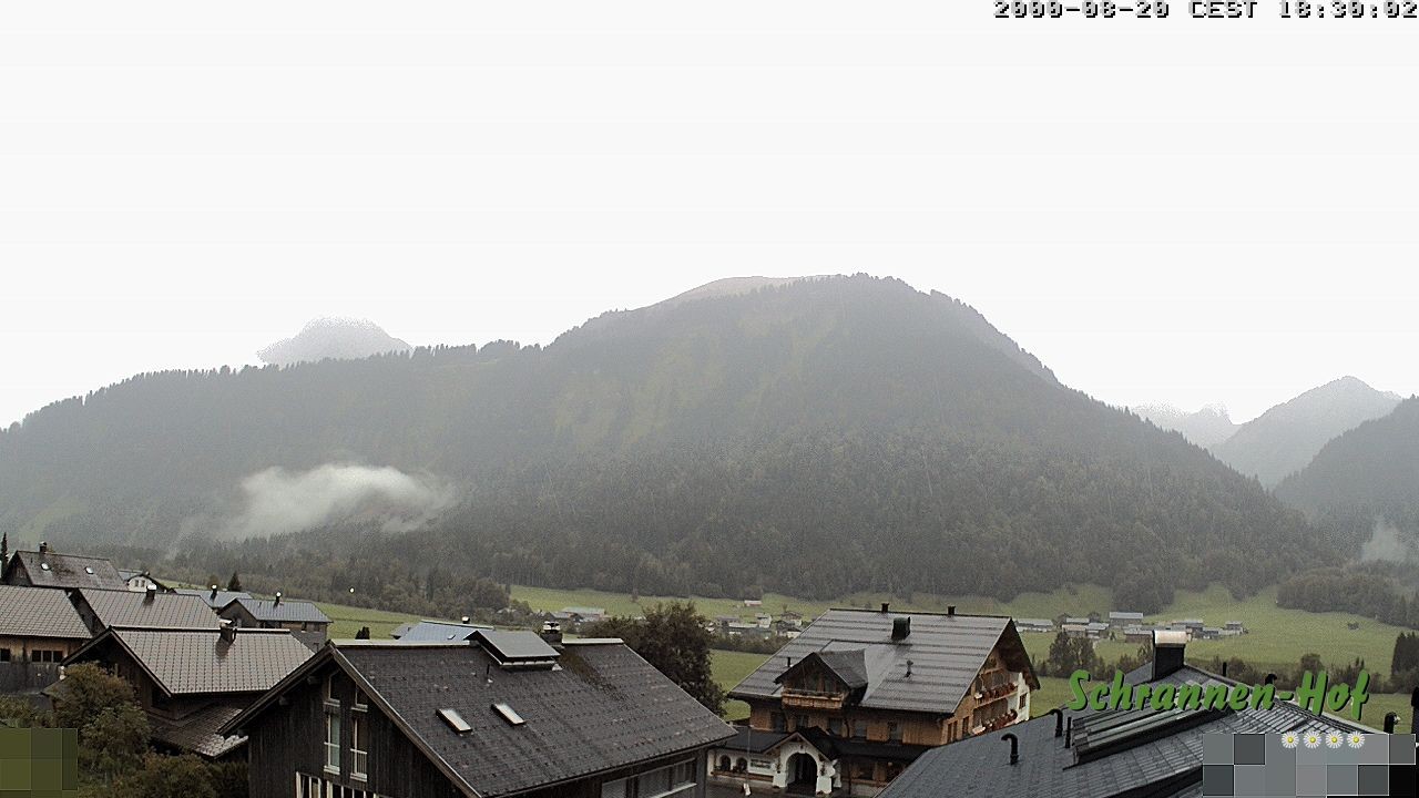Archiv Foto Webcam Schrannen-Hof: Blick zum Zitterklapfen