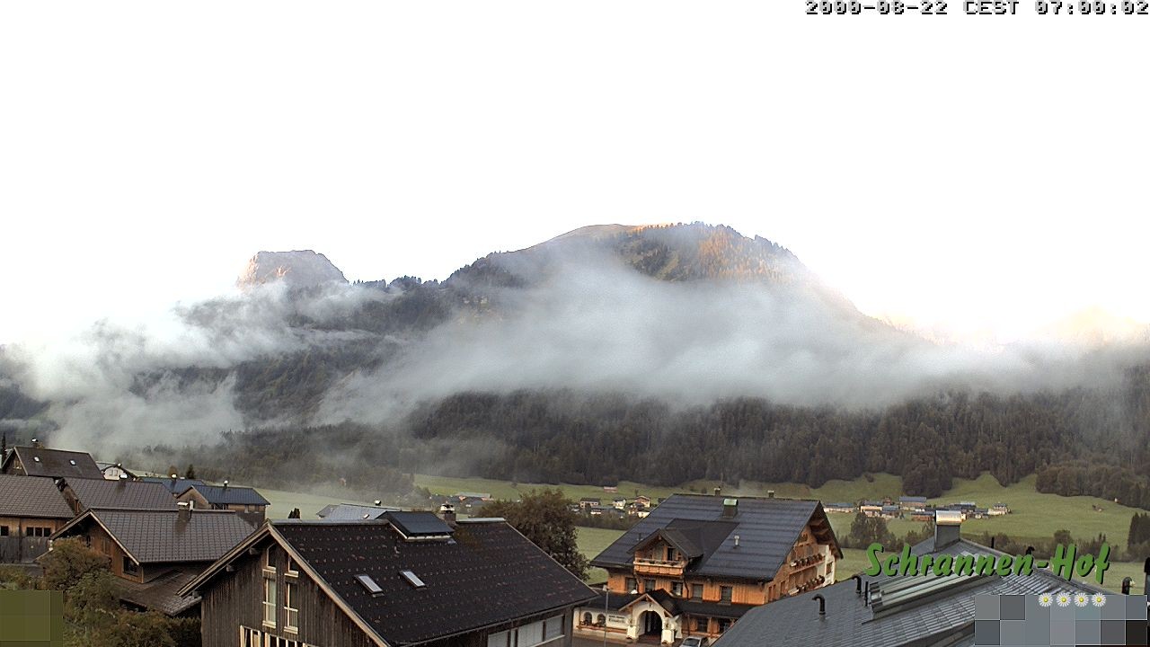 Archiv Foto Webcam Schrannen-Hof: Blick zum Zitterklapfen