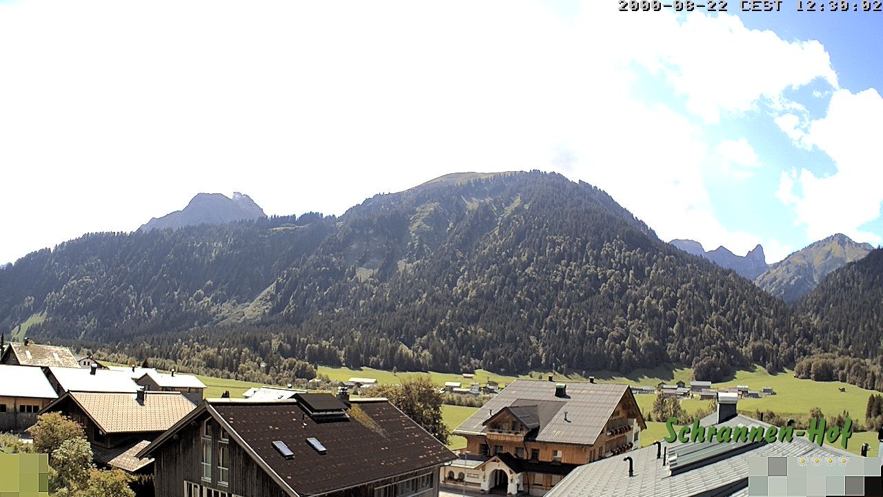Archiv Foto Webcam Schrannen-Hof: Blick zum Zitterklapfen