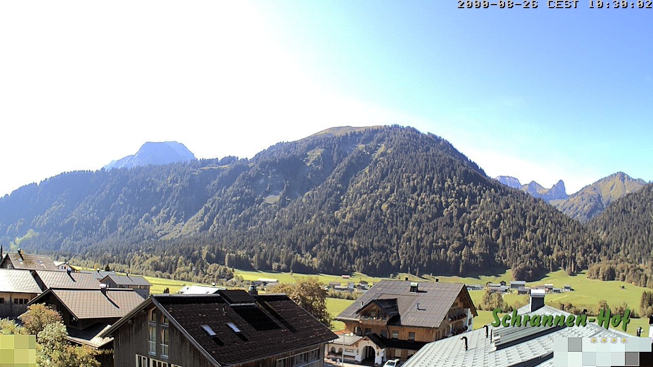 Archiv Foto Webcam Schrannen-Hof: Blick zum Zitterklapfen