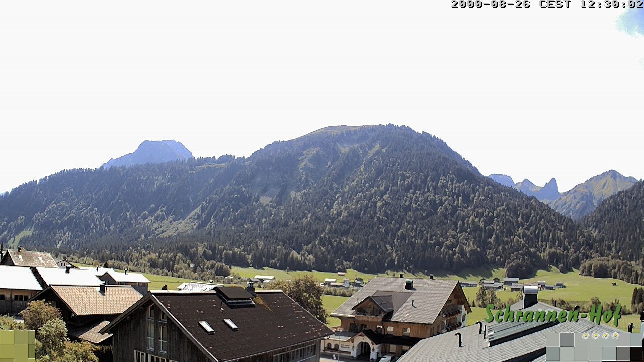 Archiv Foto Webcam Schrannen-Hof: Blick zum Zitterklapfen