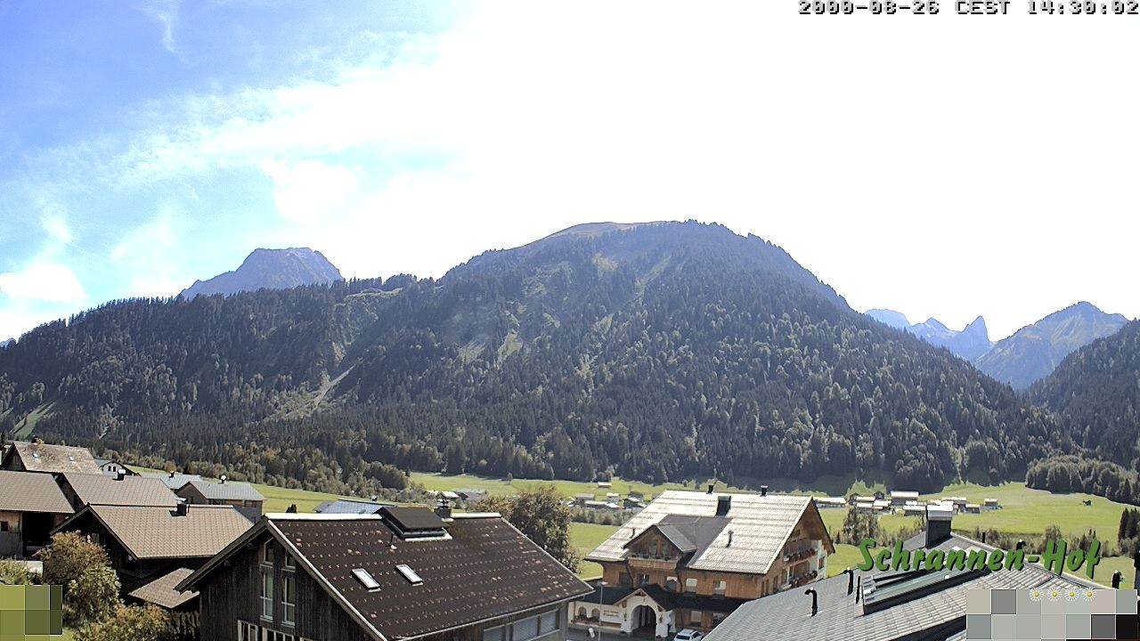 Archiv Foto Webcam Schrannen-Hof: Blick zum Zitterklapfen