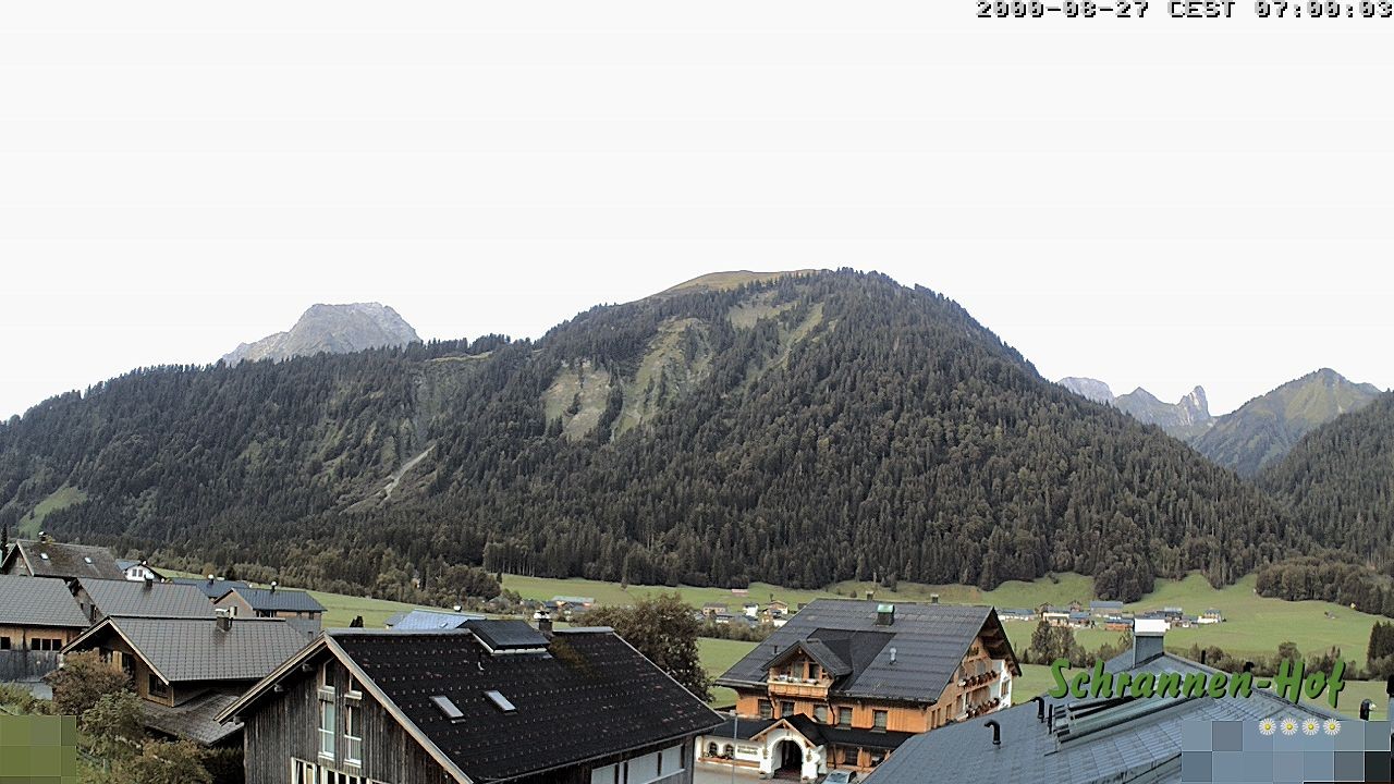 Archiv Foto Webcam Schrannen-Hof: Blick zum Zitterklapfen