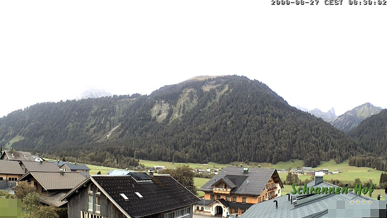 Archiv Foto Webcam Schrannen-Hof: Blick zum Zitterklapfen