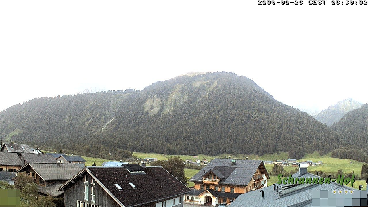 Archiv Foto Webcam Schrannen-Hof: Blick zum Zitterklapfen