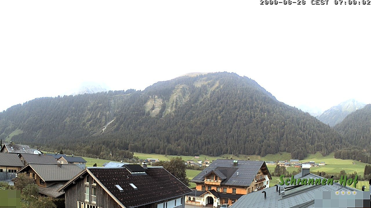 Archiv Foto Webcam Schrannen-Hof: Blick zum Zitterklapfen