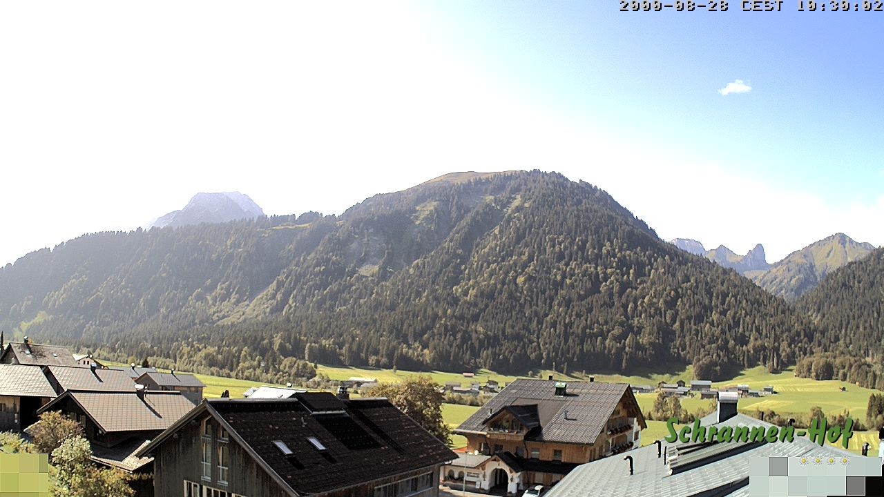 Archiv Foto Webcam Schrannen-Hof: Blick zum Zitterklapfen