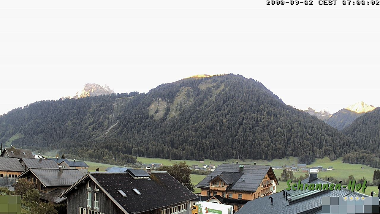 Archiv Foto Webcam Schrannen-Hof: Blick zum Zitterklapfen