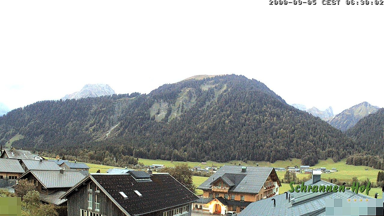 Archived image Webcam Schoppernau: Mt. Zitterklapfen
