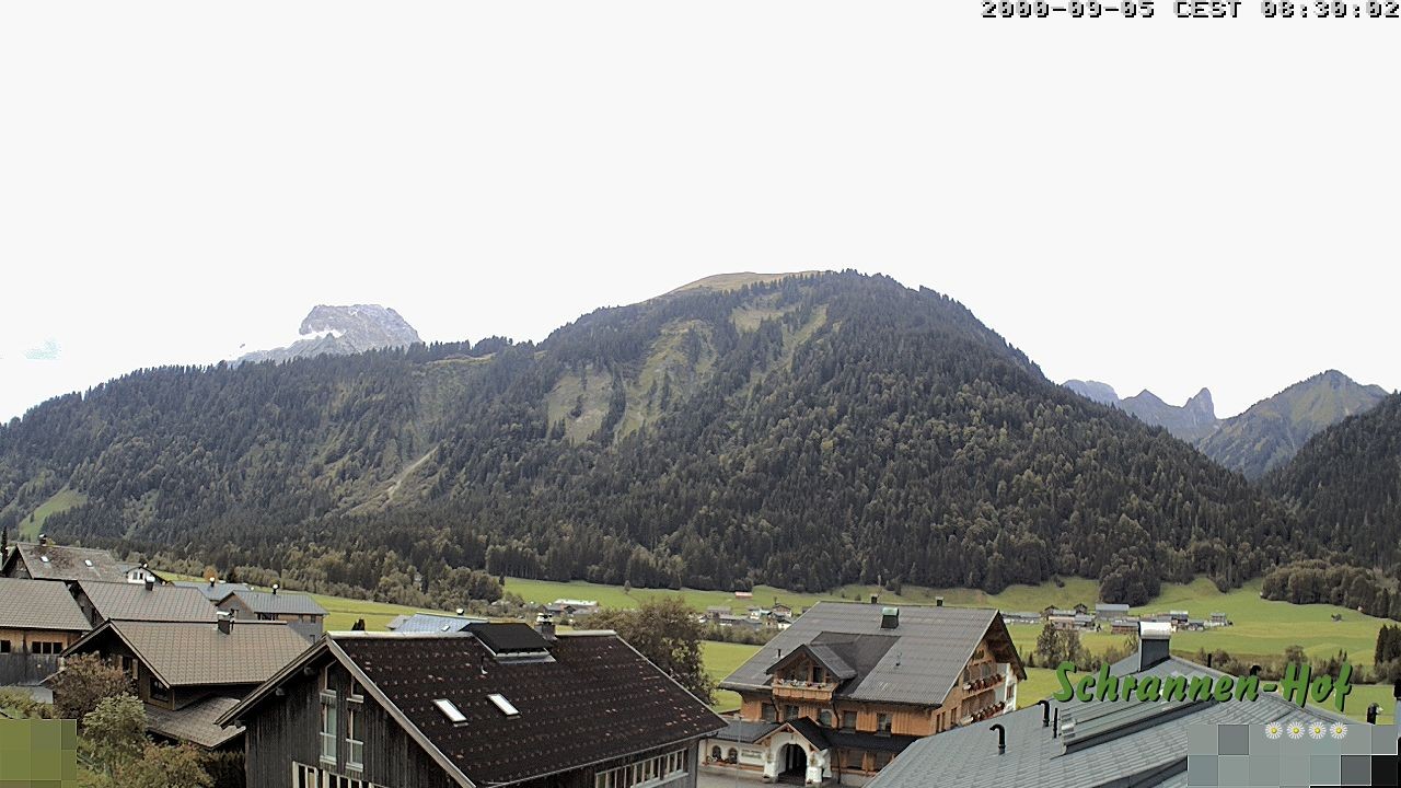 Archived image Webcam Schoppernau: Mt. Zitterklapfen