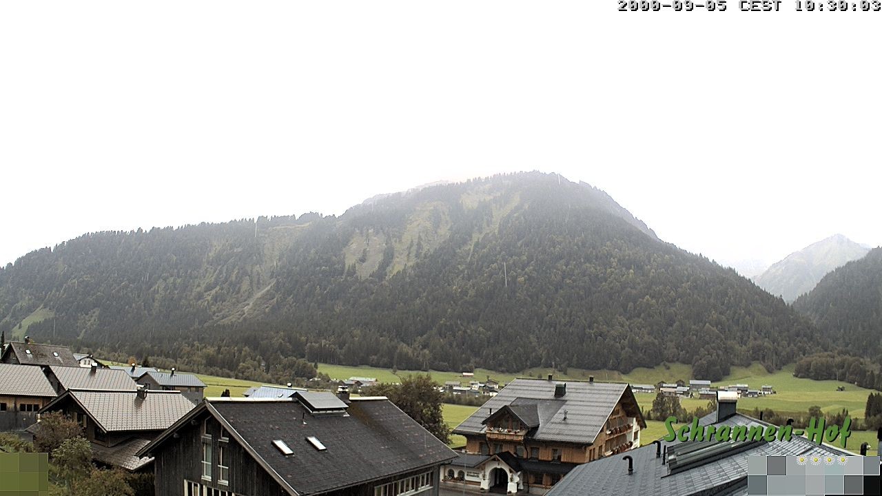Archived image Webcam Schoppernau: Mt. Zitterklapfen