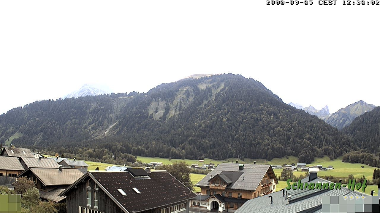 Archived image Webcam Schoppernau: Mt. Zitterklapfen