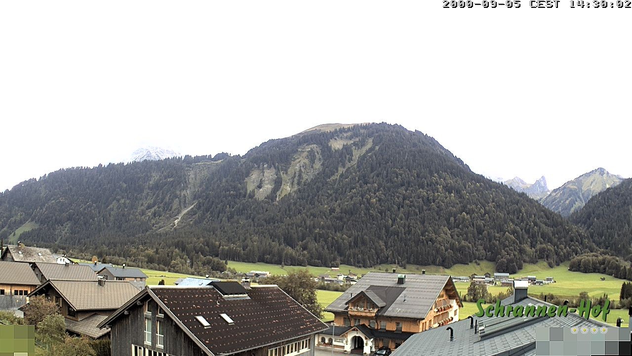 Archived image Webcam Schoppernau: Mt. Zitterklapfen