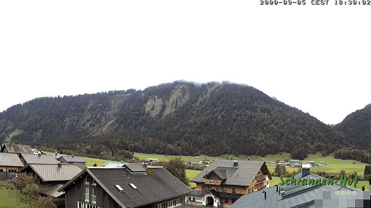 Archived image Webcam Schoppernau: Mt. Zitterklapfen